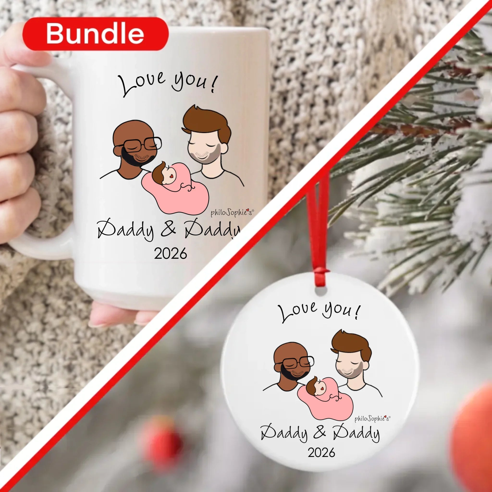 Gift Bundles - Dads Ceramic Mug and Ornament