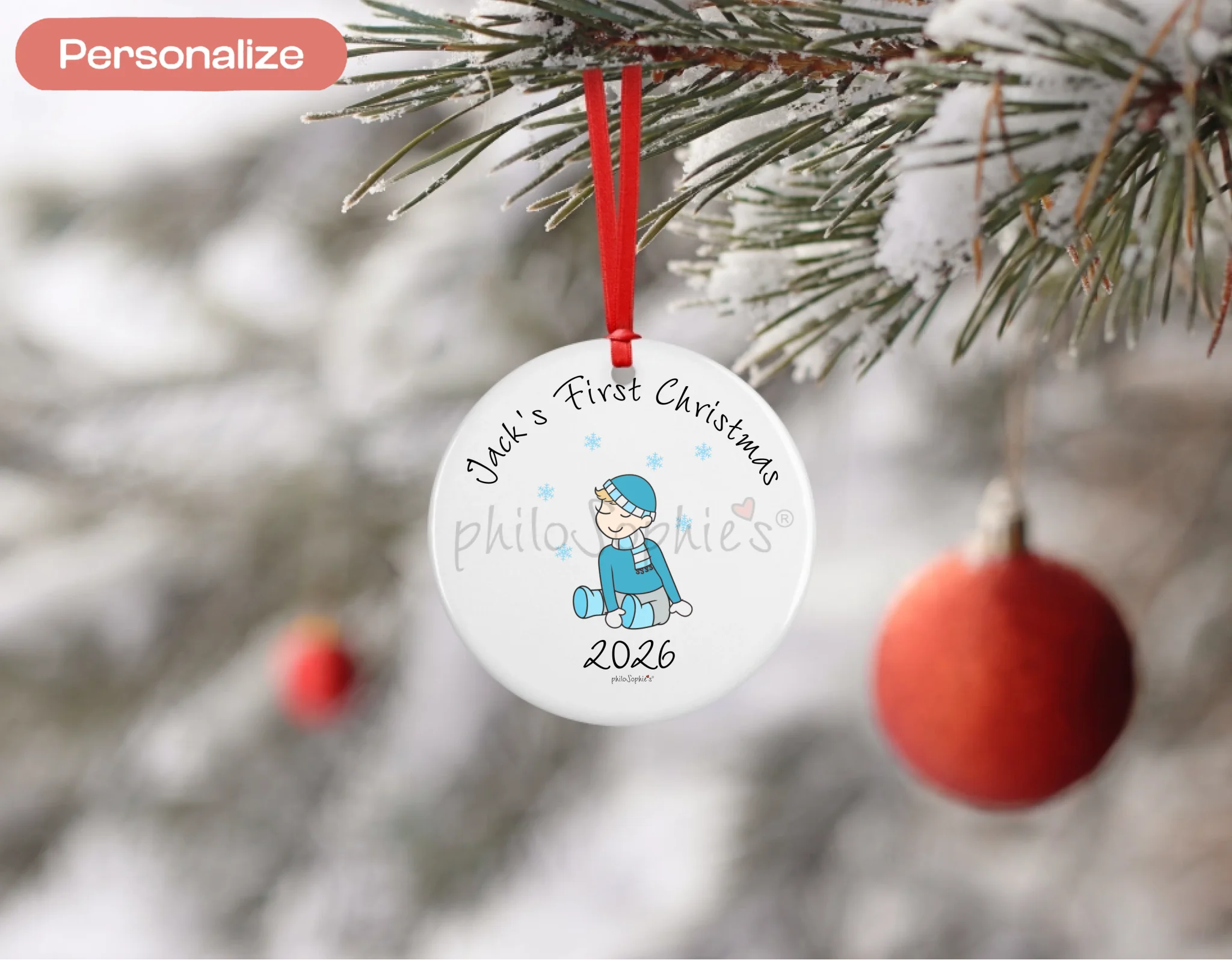 Porcelain Ornament - Baby's First
