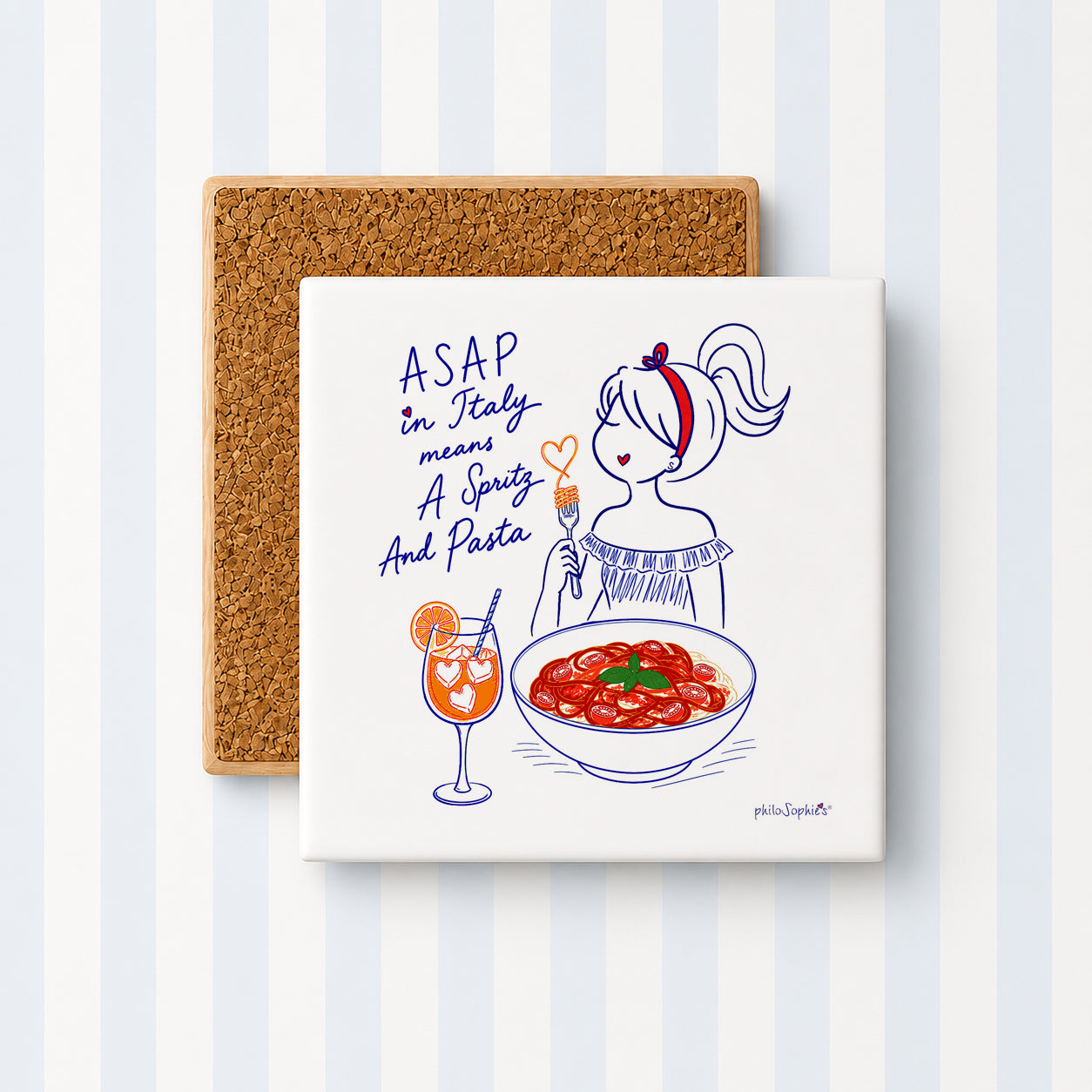 Little Joys of Italy: ASAP Ceramic Tile Coaster