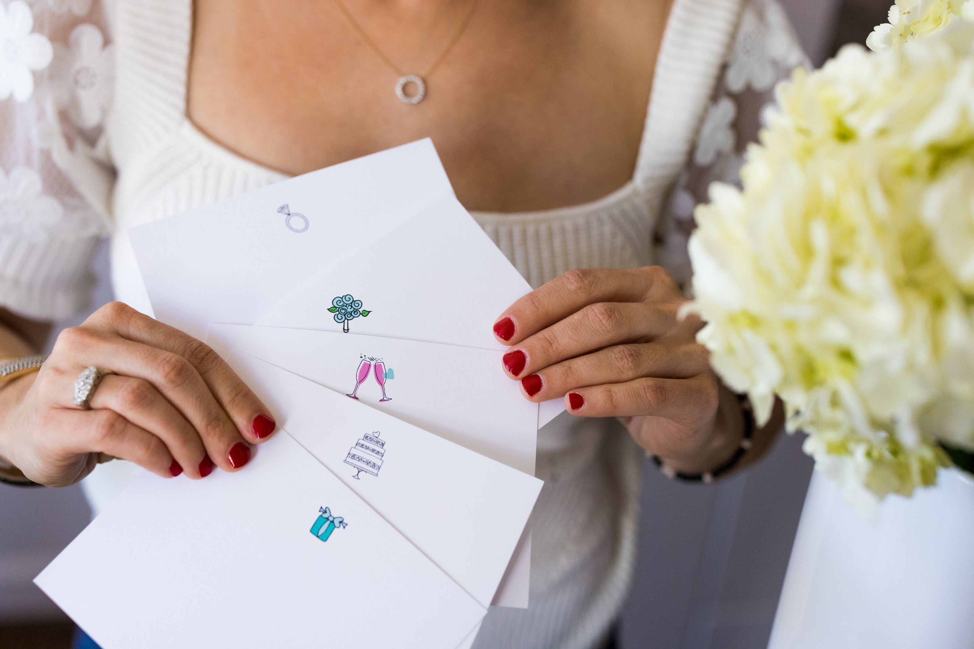 philoSophie's Wedding Icons Thank You Notes, Flat Notes