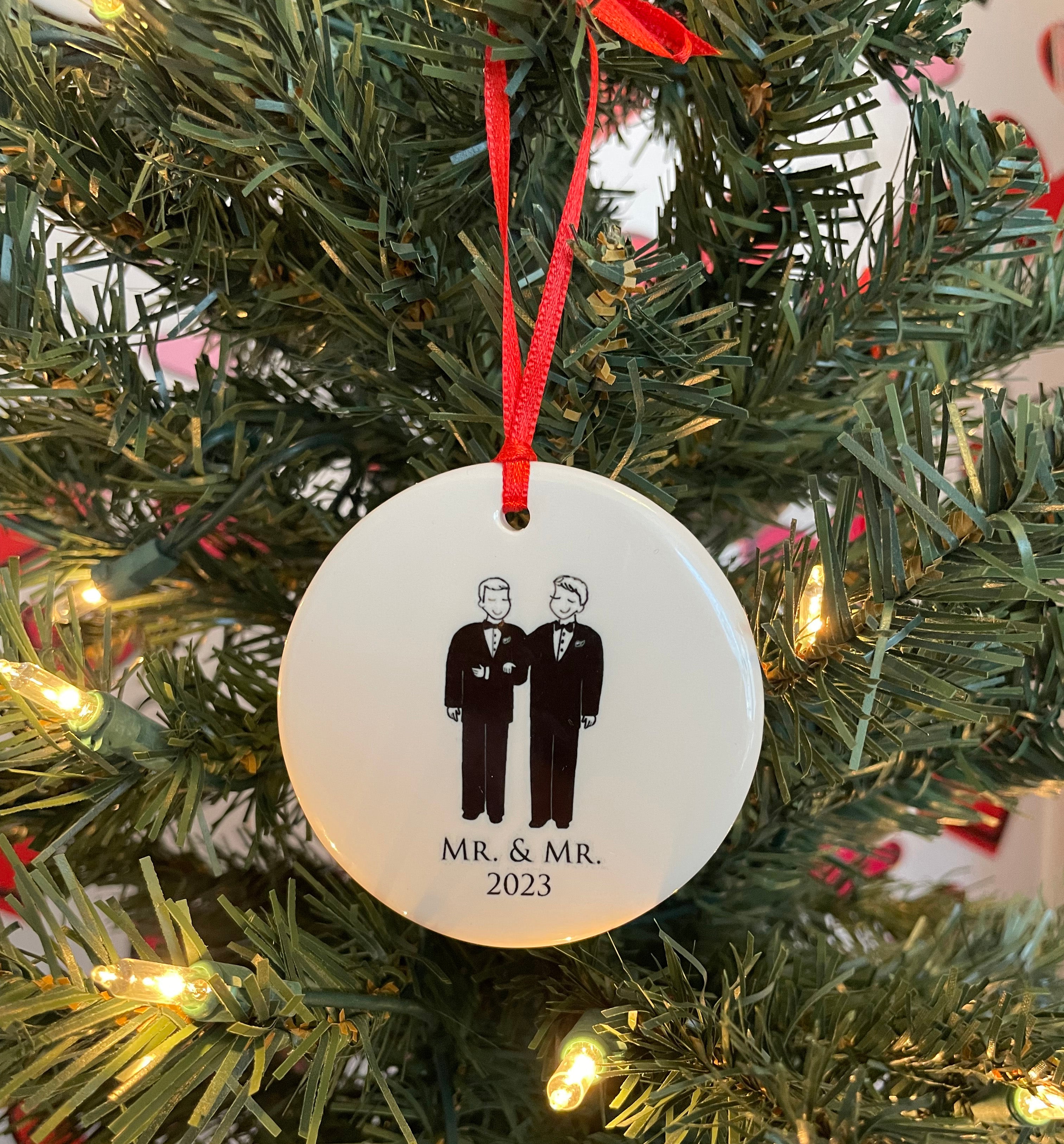 2023 Wedding Couple, Mr. & Mr. , Christmas Ornament, Gift