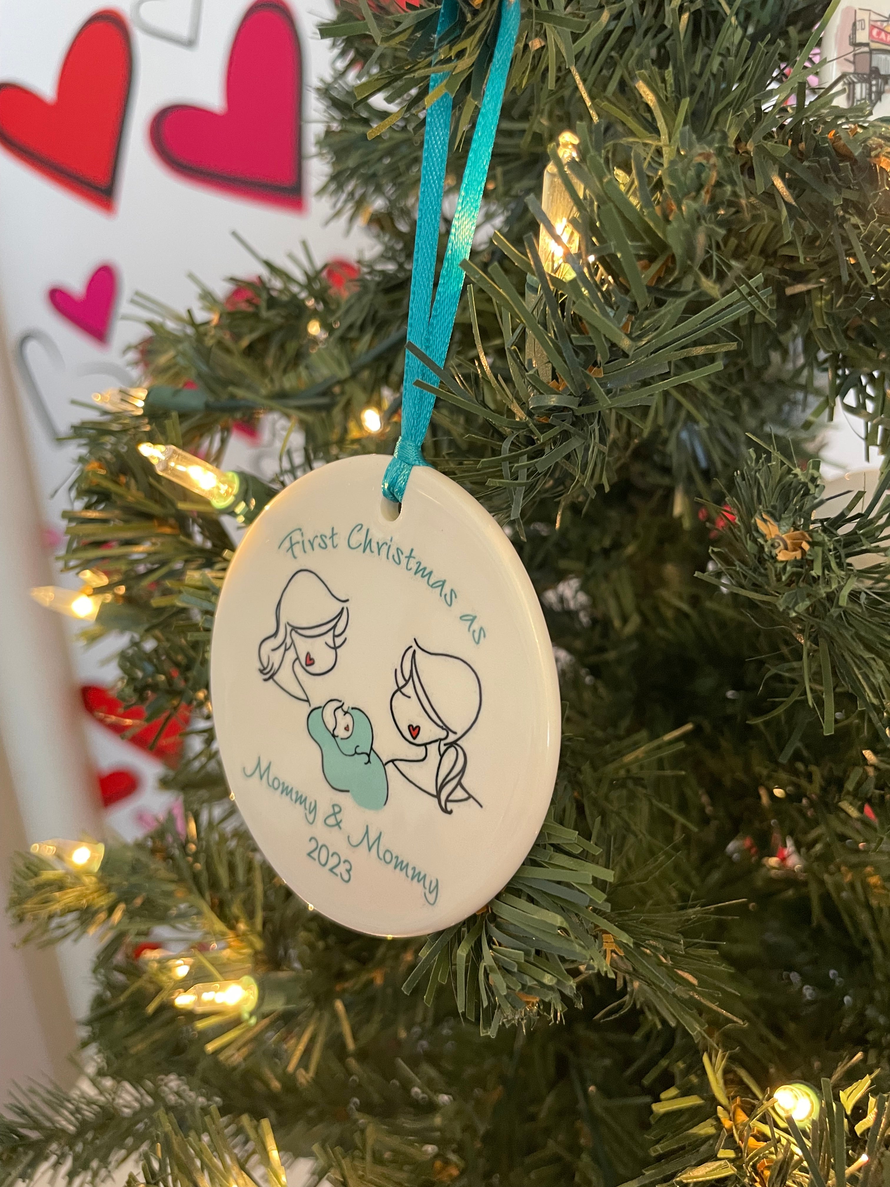 First Christmas as Mommy and Mommy Ornament - 2023