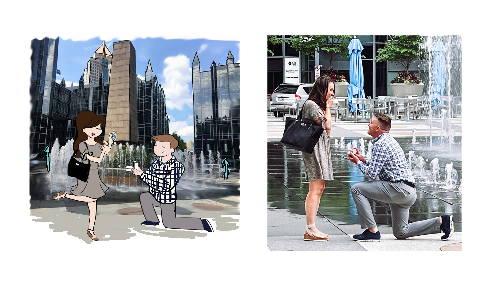 Custom Engagement or Wedding Ornament