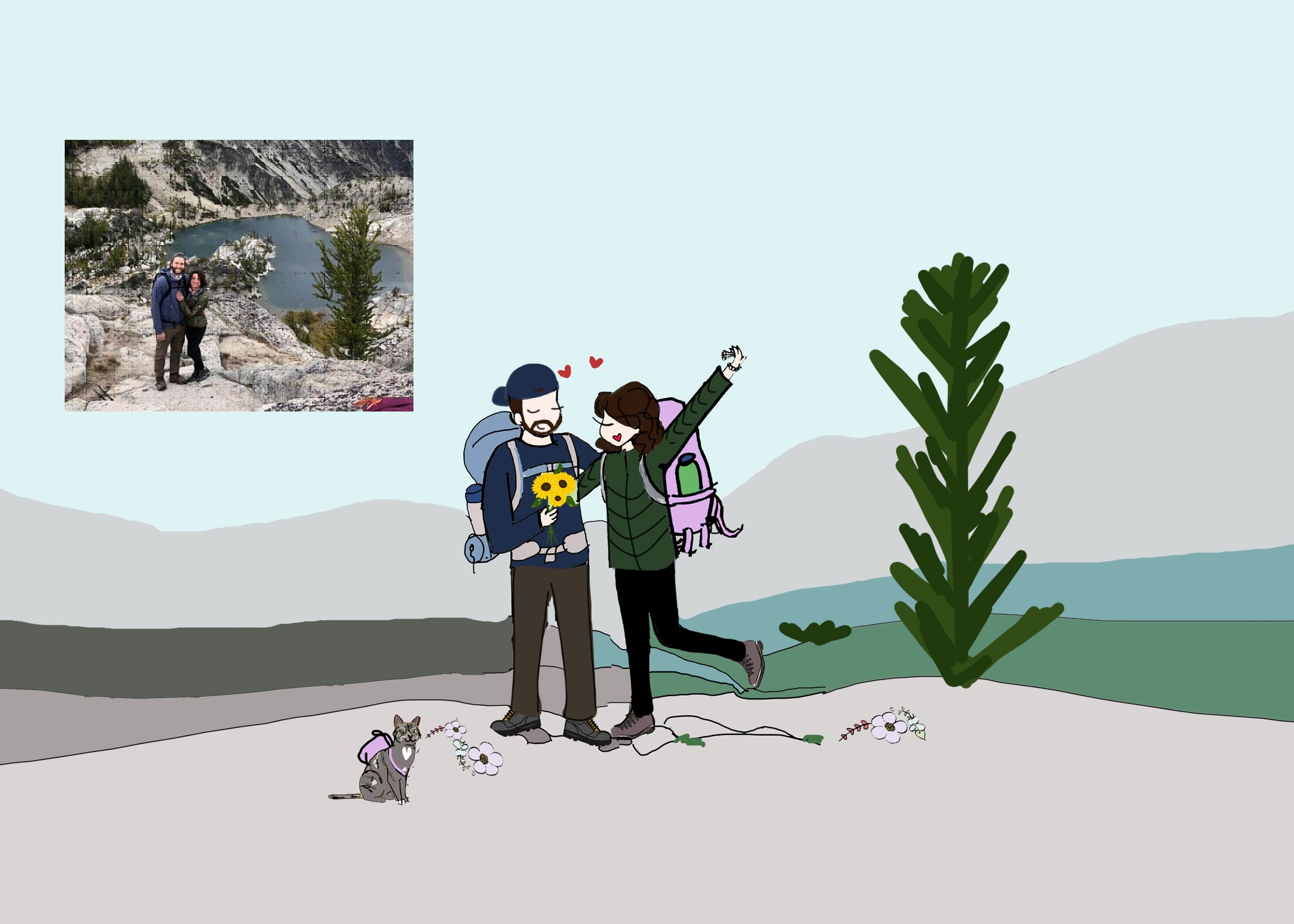 Custom Engagement or Wedding Ornament