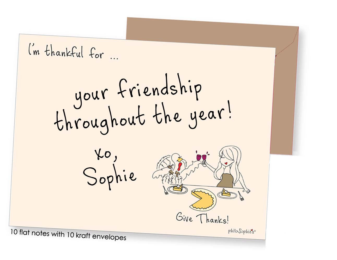 Give Thanks Flat Notes - philoSophie's®