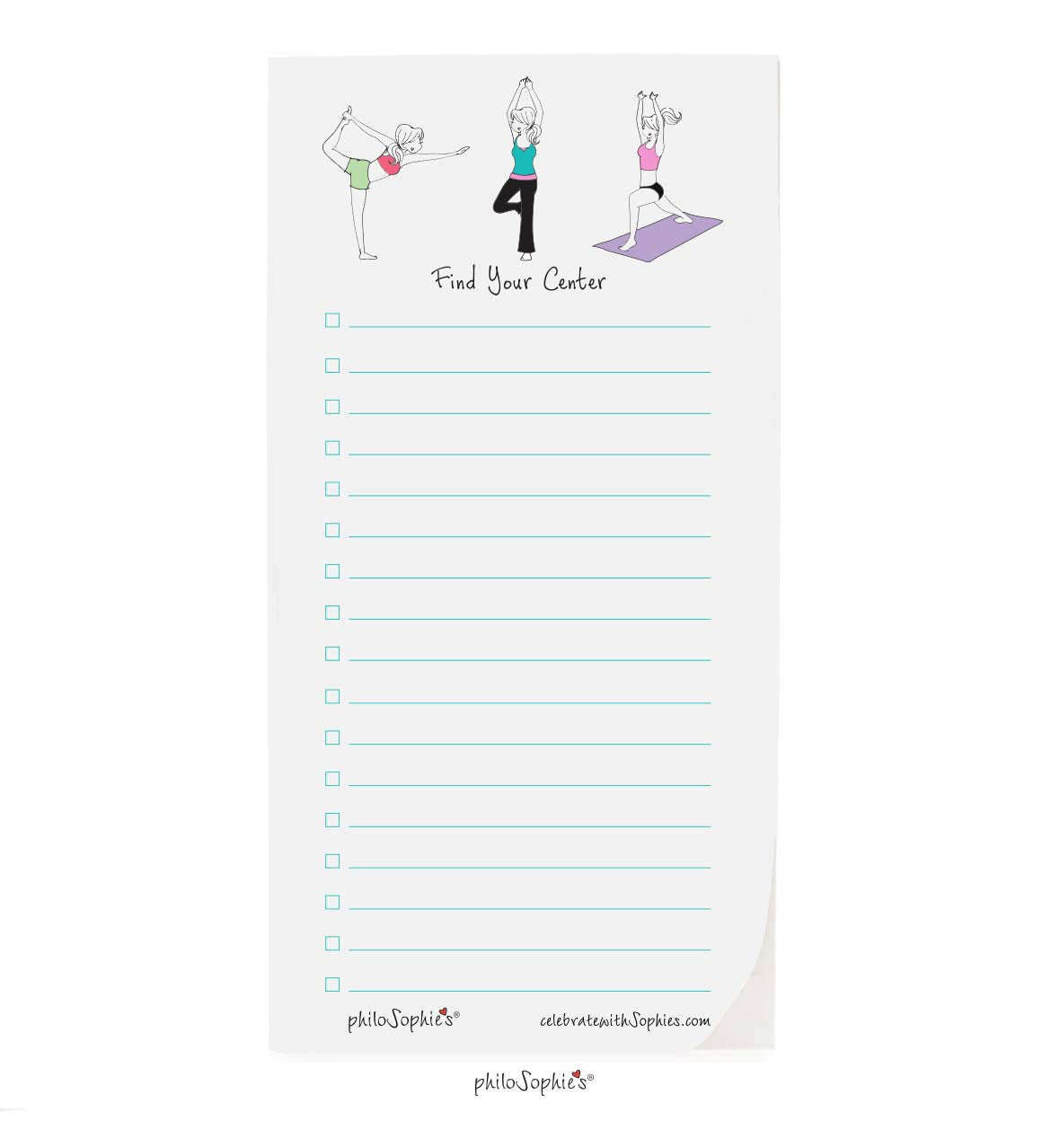 Find Your Center Notepad - philoSophie's®