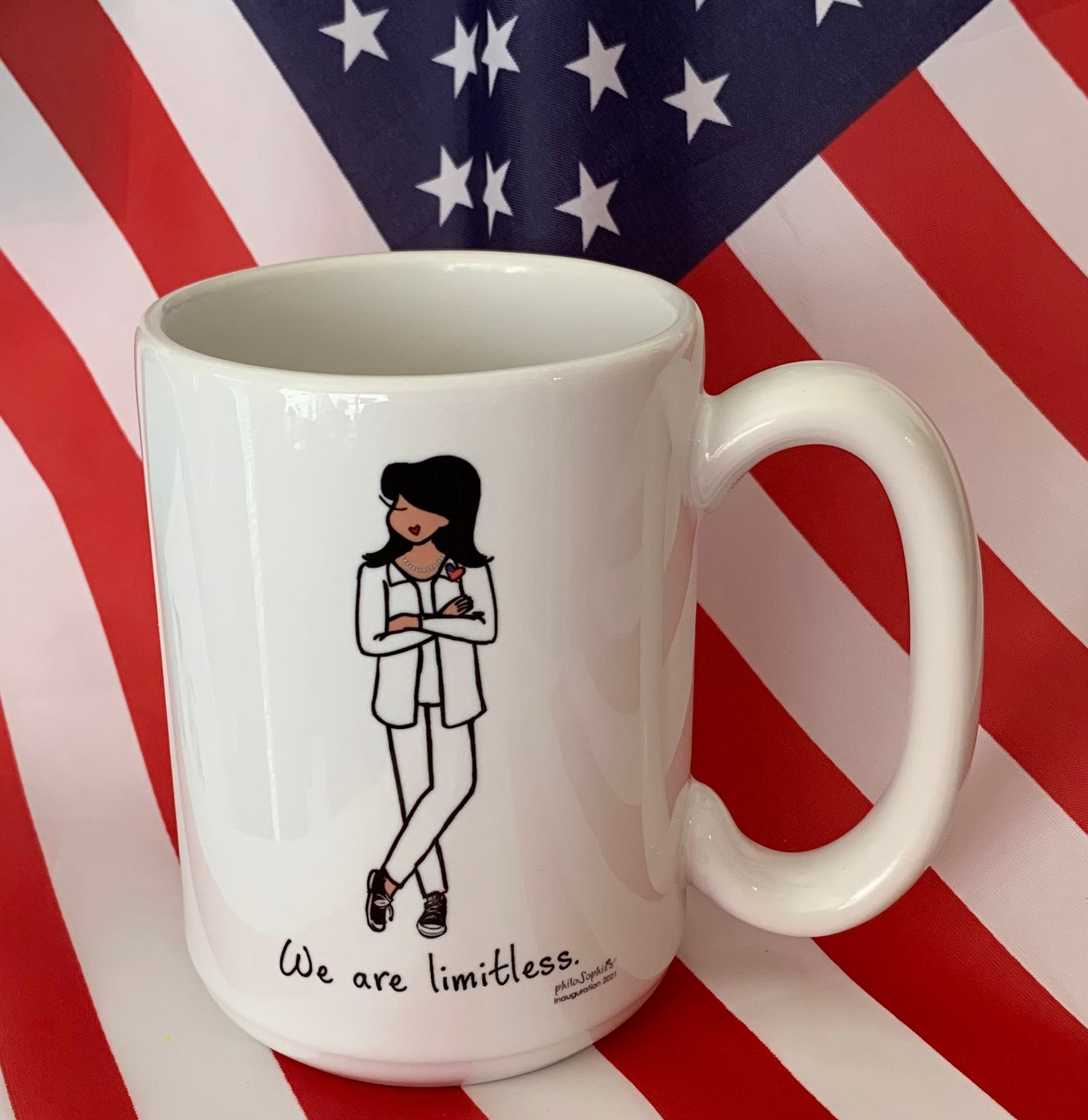 We are limitless - philoSophie's 15 Ounce Ceramic Mug, Made in the USA