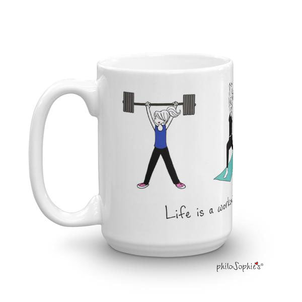 Life's a Workout Fitness Mug - philoSophie's®