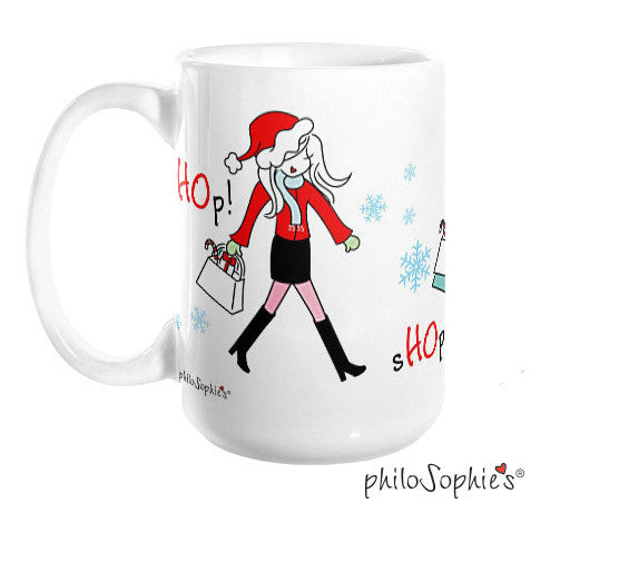 sHOp! sHOp! sHOp! Holiday Mug - philoSophie's®