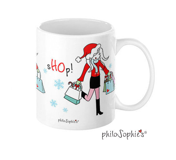 sHOp! sHOp! sHOp! Holiday Mug - philoSophie's®