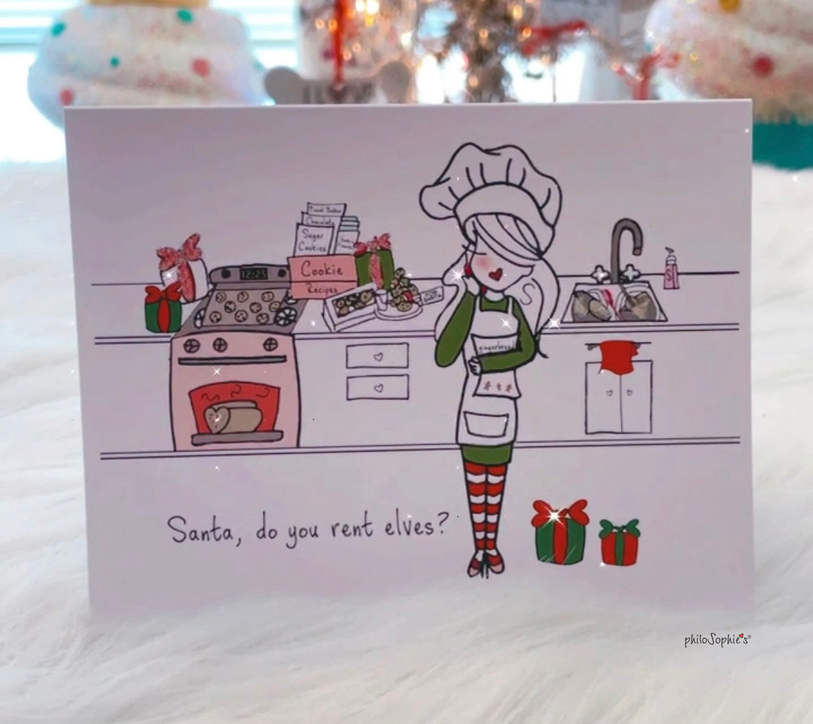 Santa Do You Rent Elves? Greeting Card