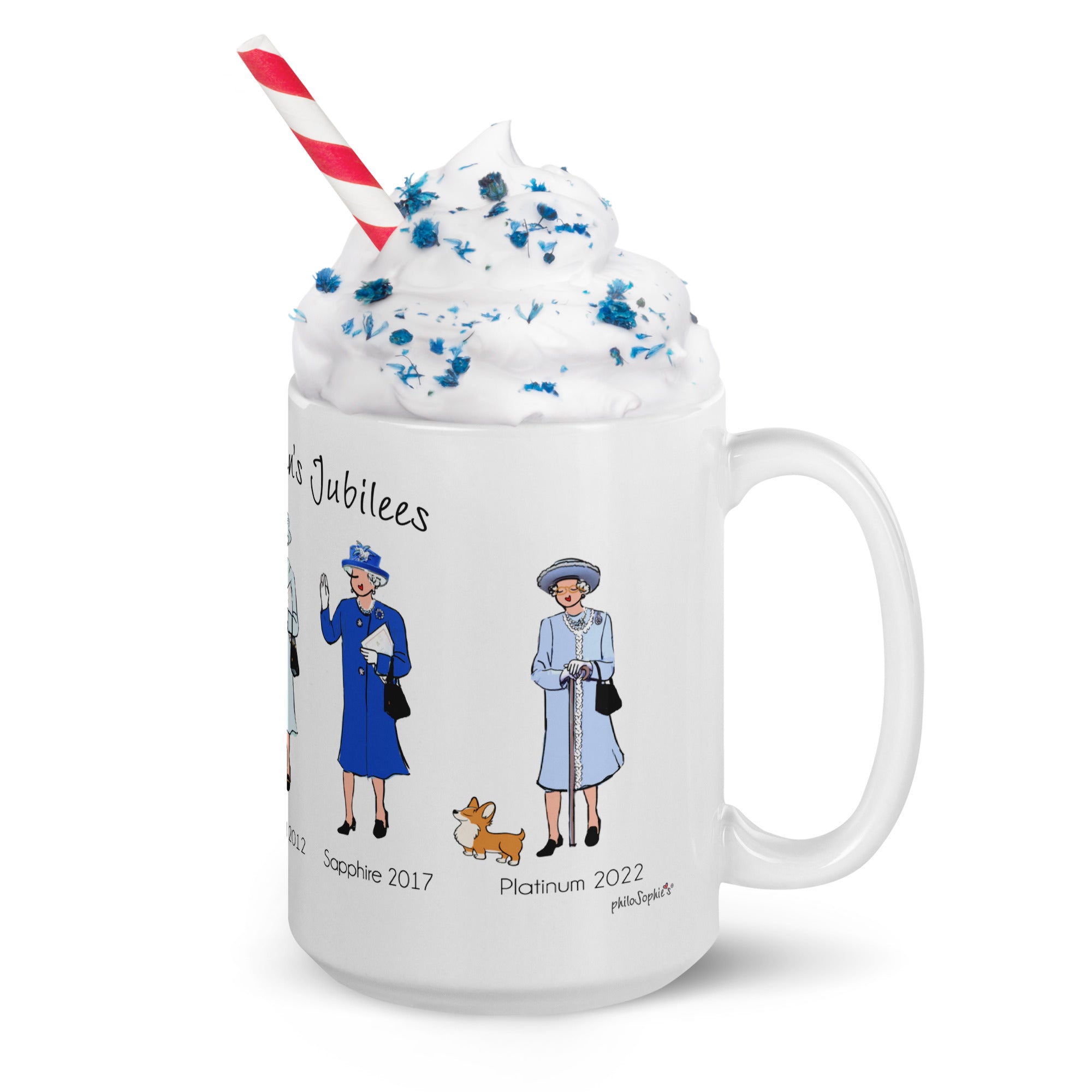 The Queen's Jubilees 15 ounce Ceramic Mug