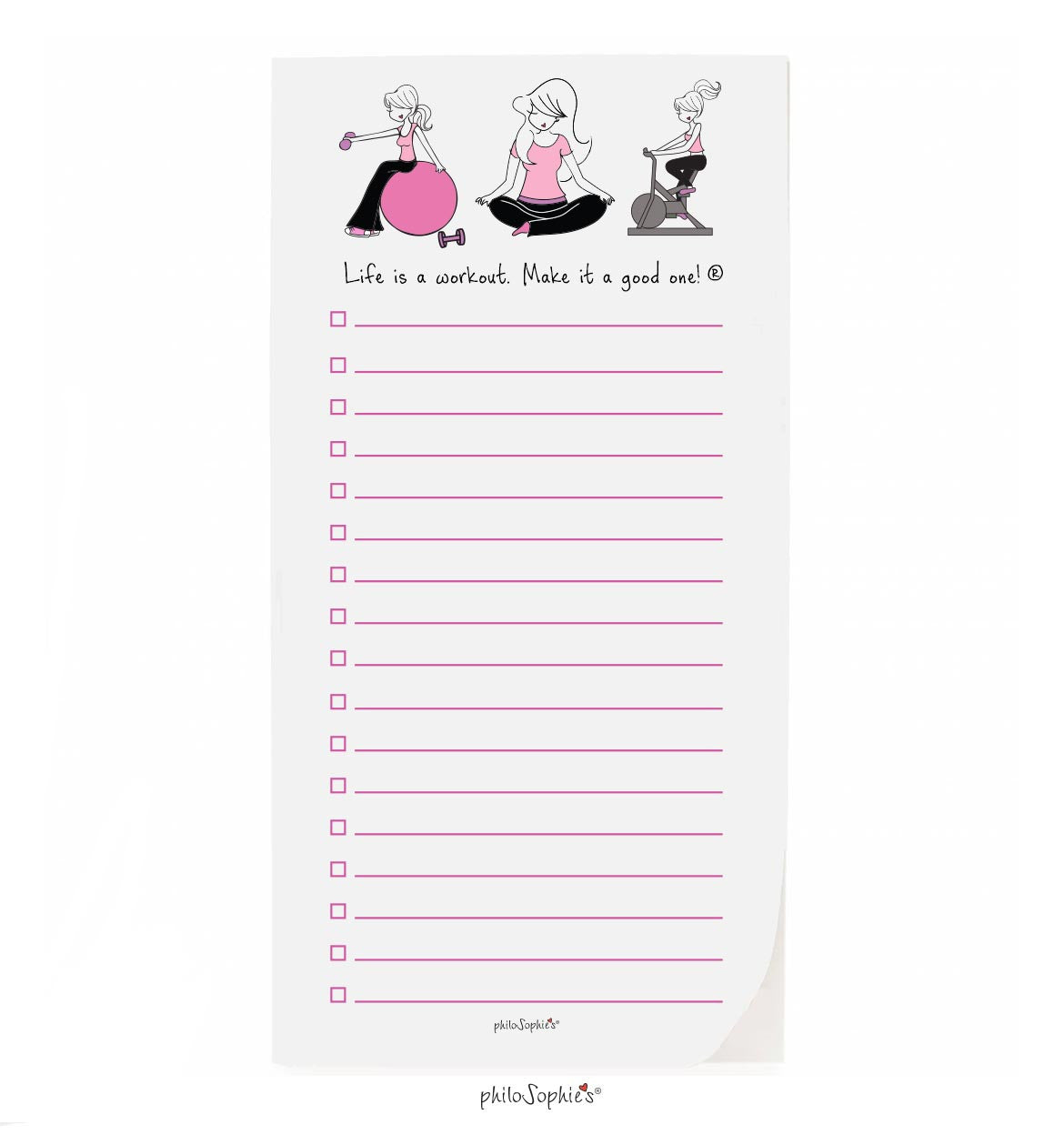 philoSophie❤️s® Workout Notepad - philoSophie's®